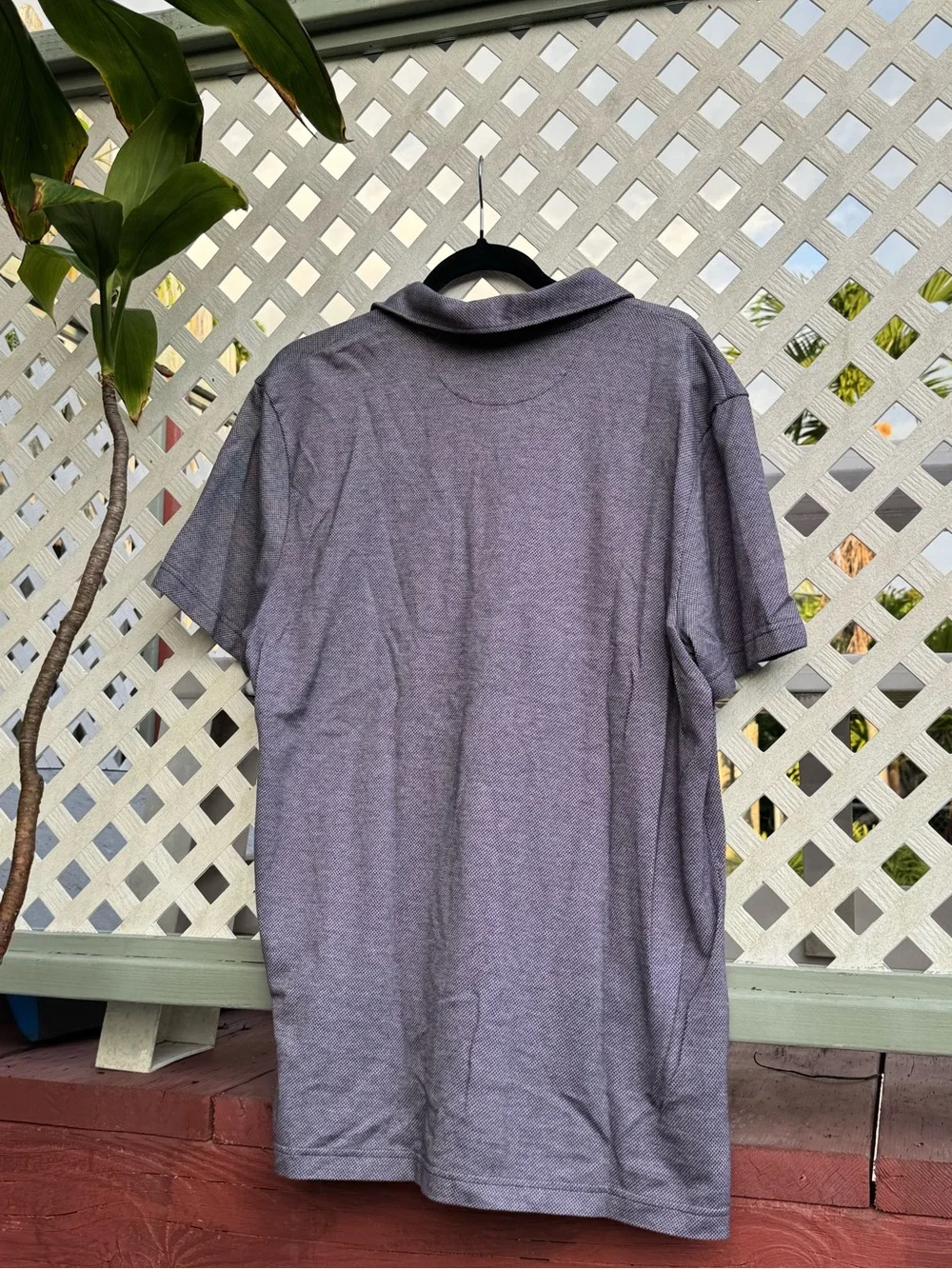 Men's Short-Sleeve Polo Shirt in Heather Gray